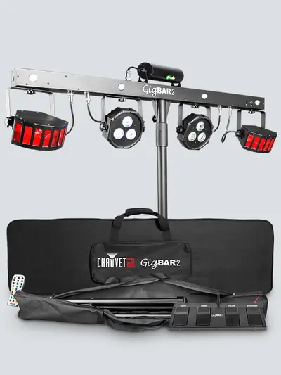 Barre d'éclairage Chauvet GigBAR 2 avec lasers, derby et stroboscopes